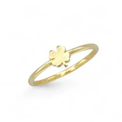 Zlatý prsten Čtyřlístek lesklý 1,42g