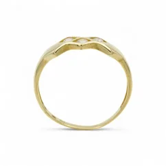 Zlatý prsten s bílými kamínky 1,77g