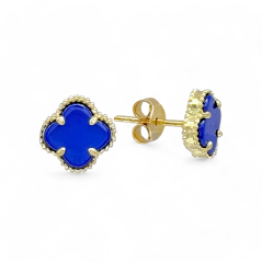 Zlaté náušnice se čtyřlístkem 2,09g