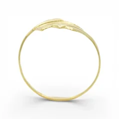 Jemný zlatý prsten s rytinou 0,96g