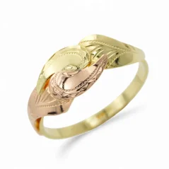 Vintage zlatý prsten kombinovaný 2,14g