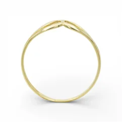Zlatý prsten do špičky zdobený v.53 0,94g