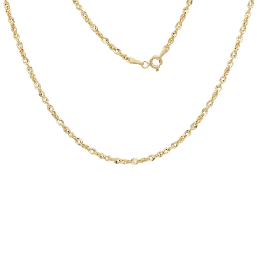 Zlatý řetízek Valis 3D 50cm