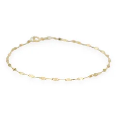 Zlatý náramek Lip Chain 18cm