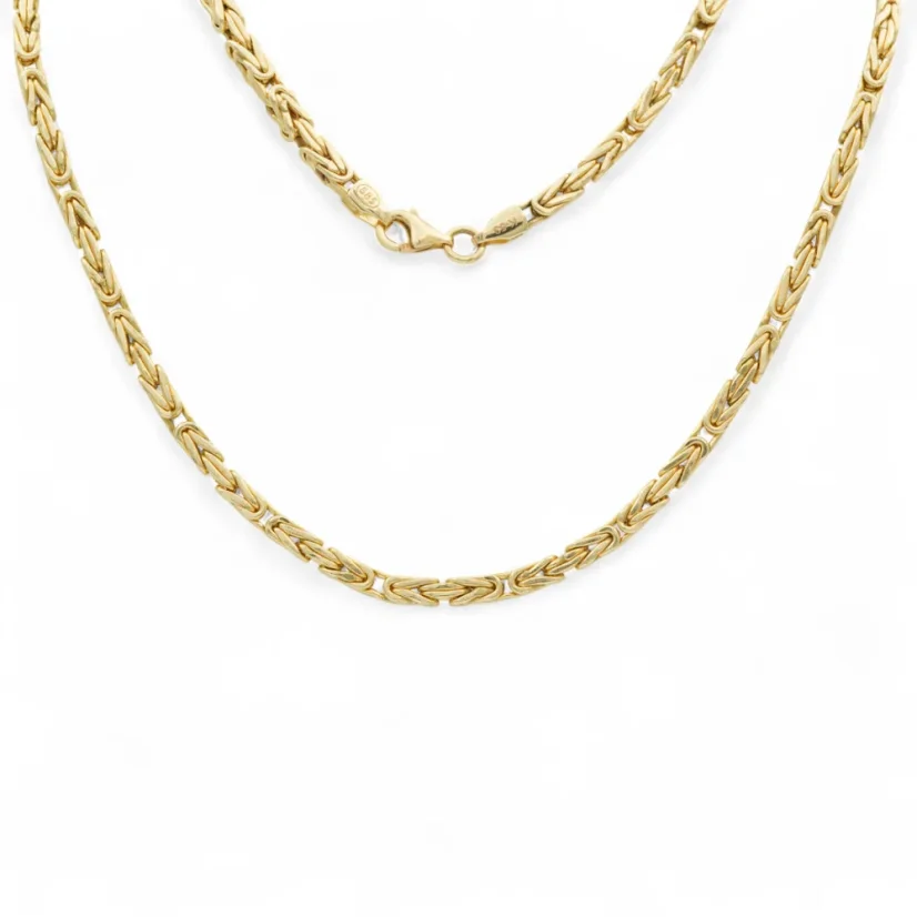 Zlatý řetízek královská vazba 3mm 65cm