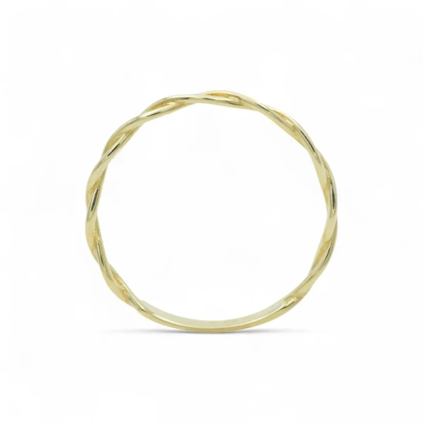 Zlatý prsten proplétaný nekonečno - Velikost: 55