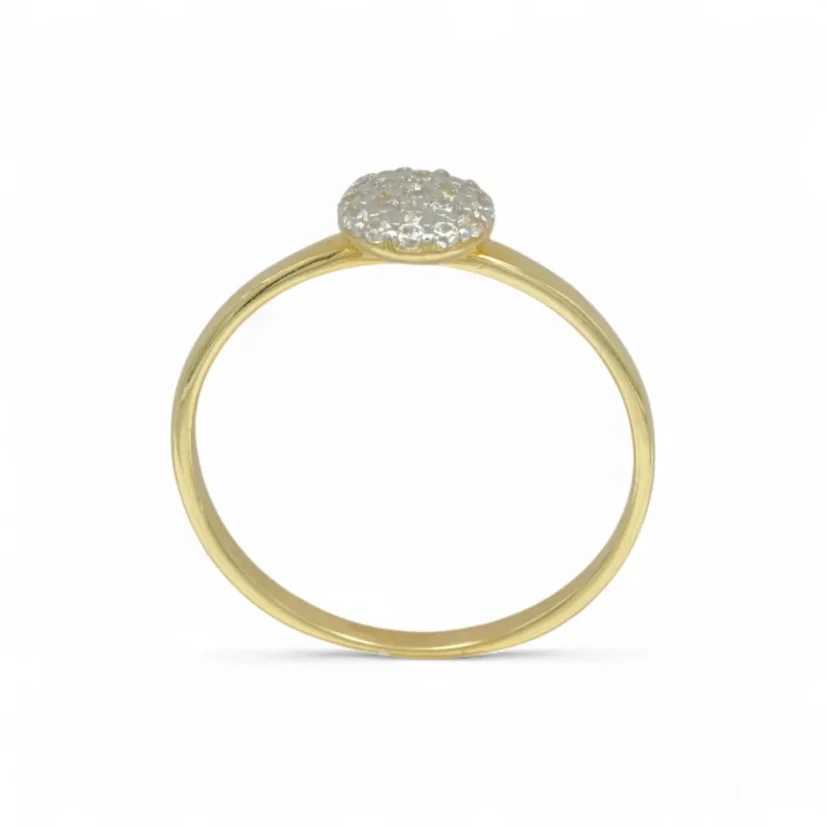 Zlatý prsten s kamínky 1,26g