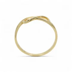 Elegantní zlatý prsten nekonečno