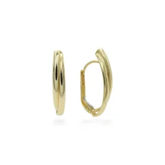 Elegantní zlaté náušnice ve vysokém lesku