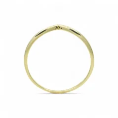 Jemný celozlatý prsten do špičky