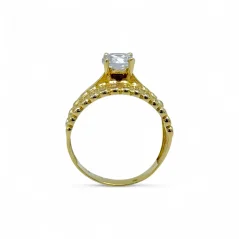 Extravagantní zlatý prsten s kameny 4,43g