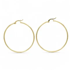 Výrazné zlaté kruhové náušnice 4,5cm 3,56g