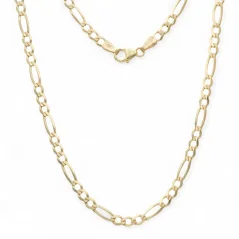 Zlatý řetízek Figaro plný 60cm 7,98g