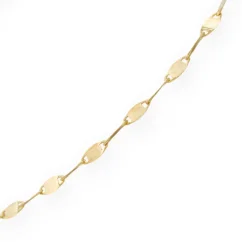 Zlatý náramek Lip Chain 18cm