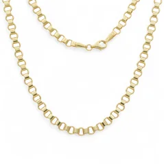 Luxusní zlatý náhrdelník plochý 55cm