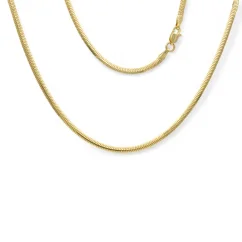 Exkluzivní zlatý řetízek Flat Snake 45cm