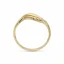 Elegantní zlatý prsten s vlnkou - Velikost: 54