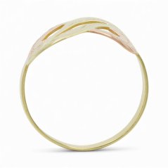 Zlatý kombinovaný vintage prsten nekonečno 1,66g