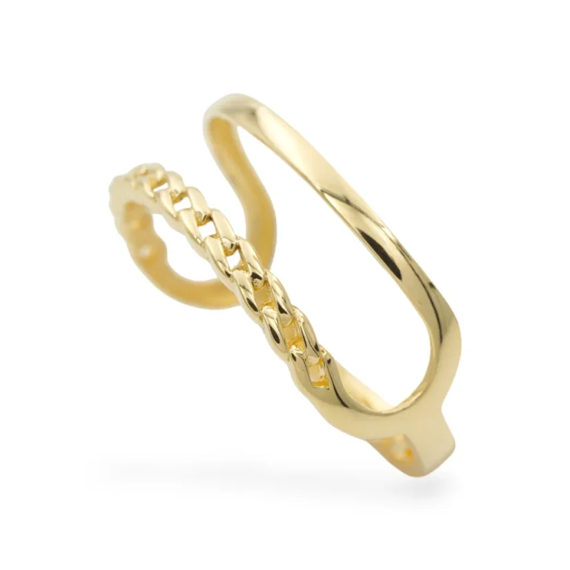 Zlatý prsten dvojitý ve vysokém lesku 1,33g