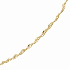 Zlatý náramek Singapore 18cm