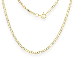 Zlatý kombinovaný řetízek Valentino 44cm 4,19g