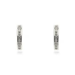Elegantní stříbrné náušnice se zirkony