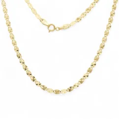 Zlatý náhrdelník Valentino s broušením 50cm