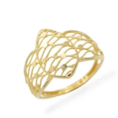 Prsten celozlatý síťkovaný