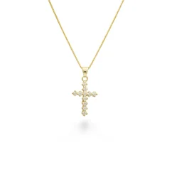 Elegantní přívěsek ze žlutého zlata se zirkony 1,40g