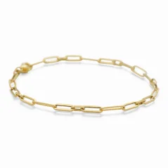 Zlatý náramek Paperclip 19cm 2,06g