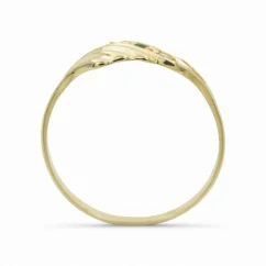 Zlatý prsten s kombinovanými zirkony 1,53g