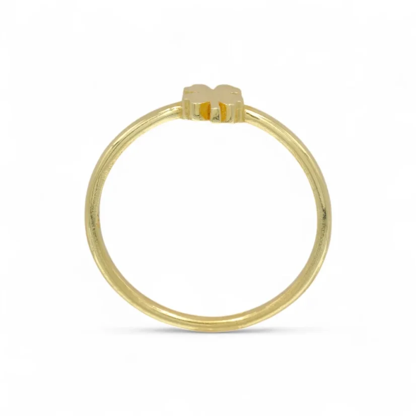 Zlatý prsten Čtyřlístek lesklý 1,42g