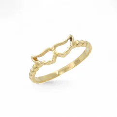 Moderní zlatý prsten křídla 1,22g