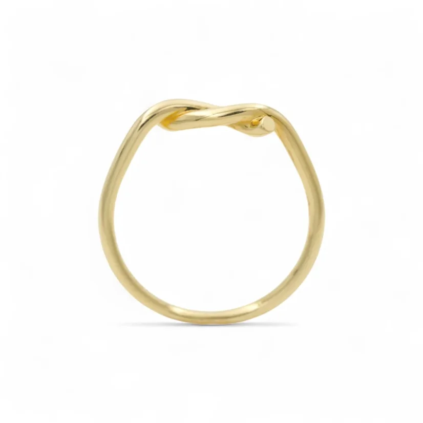 Minimalistický zlatý prsten proplétaný 1,66g