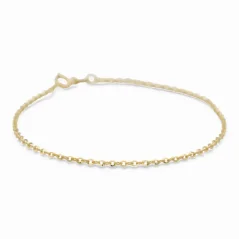 Zlatý náramek Anker 18cm