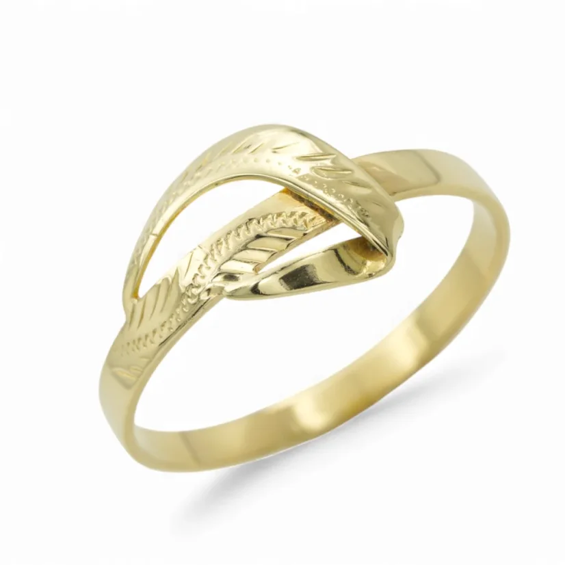 Zlatý prsten s rytinou 1,68g
