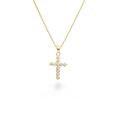 Elegantní přívěsek ze žlutého zlata se zirkony 1,40g