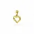 Jednoduchý zlatý přívěsek Srdce lesklý 0,79g
