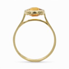 Zlatý prsten s citrínem