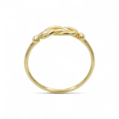 Elegantní prsten celozlatý Smyčka