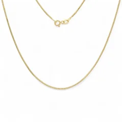 Zlatý řetízek Snake 55cm