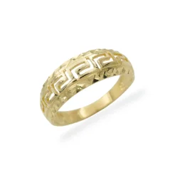 Celozlatý prsten s antickým vzorem