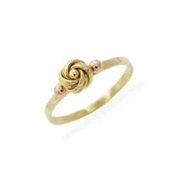 Zlatý prsten s uzlíkem kombinovaný 2,08g