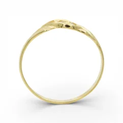 Jemný zlatý prsten se zirkony 1,24g