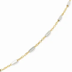 Zlatý náramek Anker zdobený 18cm