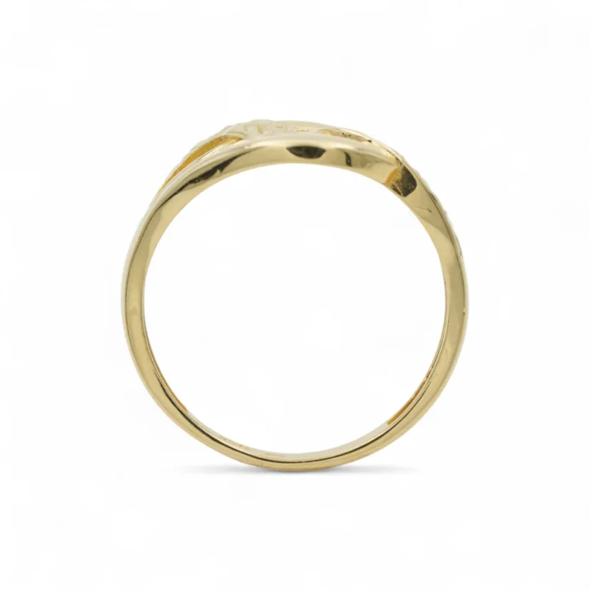 Prsten celozlatý s gravírem 2,63g