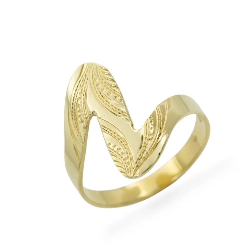 Zlatý prsten gravírovaný 2,12g