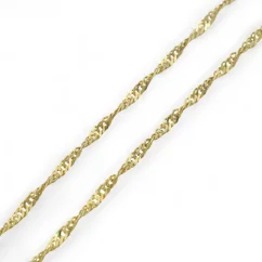 Zlatý řetízek Singapore plný 55cm 7,02g