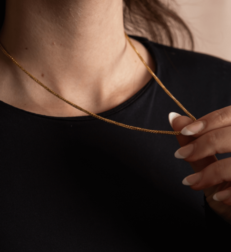 Zlatý řetízek Fox 2mm 50cm