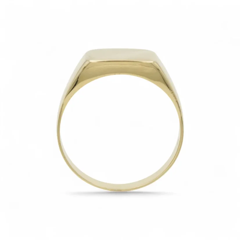 Celozlatý pánský prsten s designovým broušením 4,10g